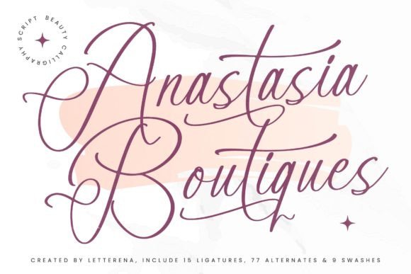 Anastasia Boutiques Font for Web Design
