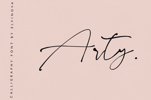Arty: A Brush Calligraphy Font
