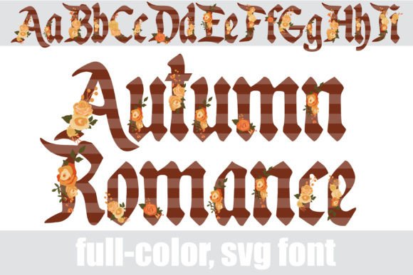 Autumn Romance: A Color Font for Warm, Stylish Design