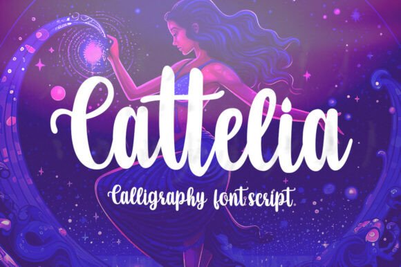 Cattelia: A Modern Script Font for Editorial Design