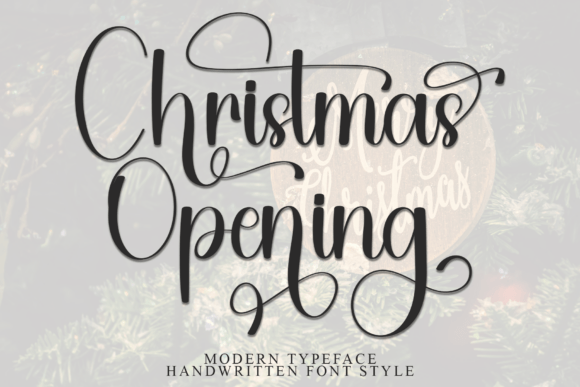 Christmas Opening Font Review