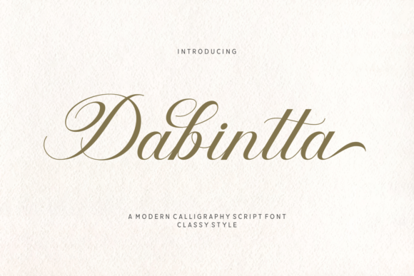 Dabintta: A Classy Script Font for Web Design