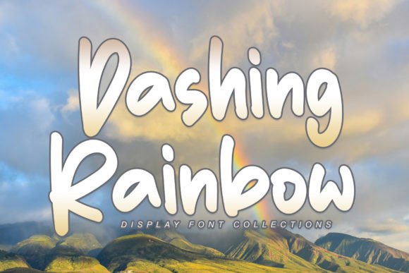 Dashing Rainbow Font