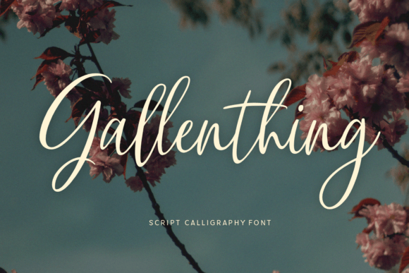 Gallenthing: A Beautiful Script Font