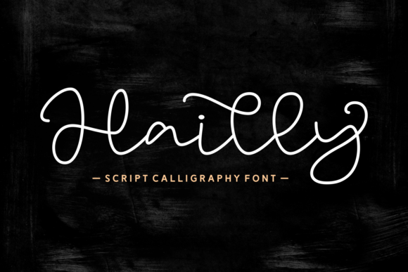 Hailly: A Script Typeface for Creative Makers