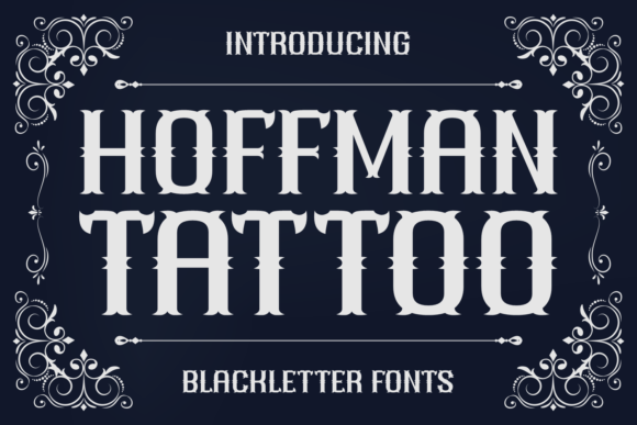 Hoffman Tattoo Font for Creative Makers