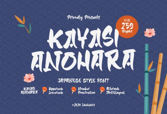 Kayasi Anohara: A Japanese-Themed Font for Web Design