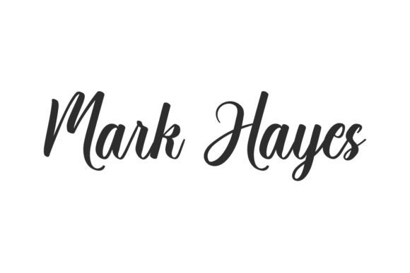 Mark Hayes Font: Elegant Script for Craft Projects