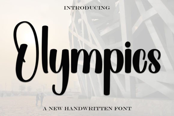 Olympics Font: Elegant Script for Web Design