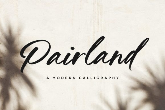 Pairland: A Modern Calligraphy Font for Business