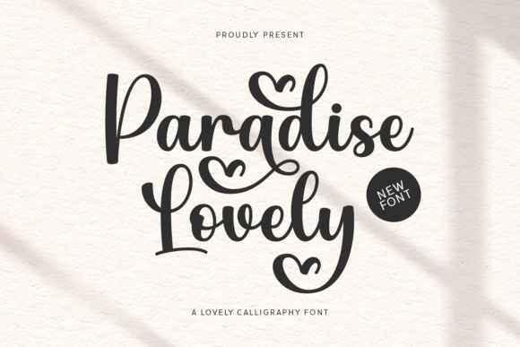Paradise Lovely Font for Business