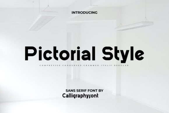 Pictorial Style Font for Web Design