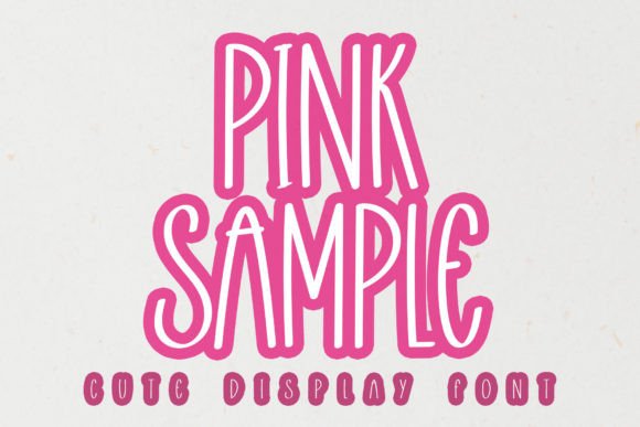 Pink Sample Font for Web Design