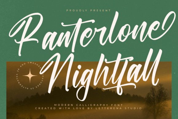 Ranterlone Nightfall: A Luxe Script Font
