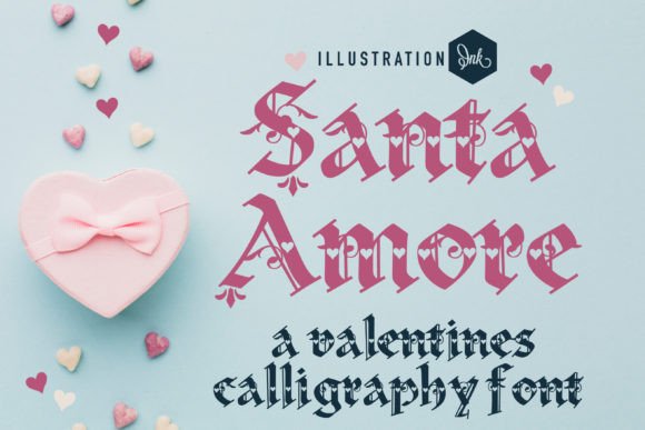 Santa Amore: A Gothic Calligraphy Font