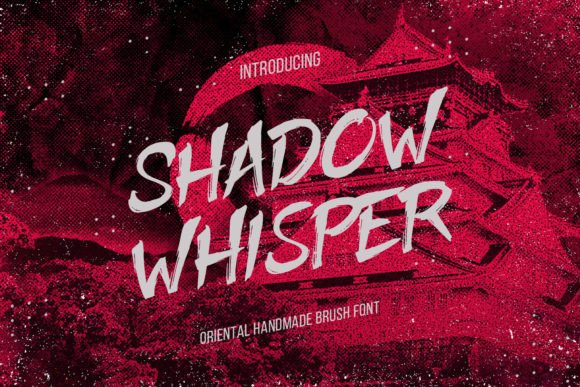Shadow Whisper: A Bold Brush Font for Creative Projects