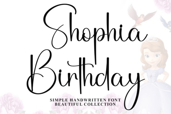 Shophia Birthday: A Stylish Font for Elegant Design