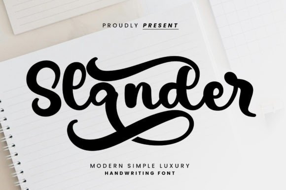 Slander Font: Elegant Script for Business