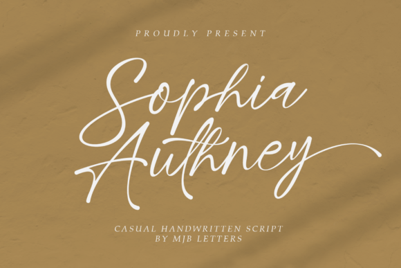 Sophia Authney: Elegant Script for Creative Projects