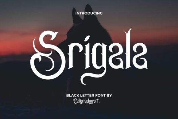 Srigala: A Vintage Blackletter Font for Creative Projects