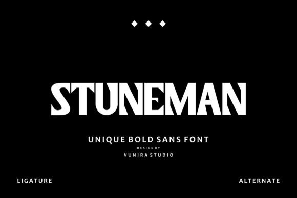 Stuneman: A Bold Sans Serif for Creative Projects
