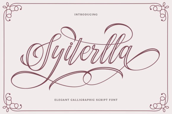 Syiterlla Outline Font