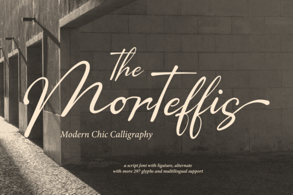 The Morteffis Font: Elegant Script for Craft Creators
