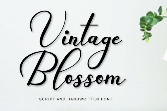 Vintage Blossom Font for Creative Projects