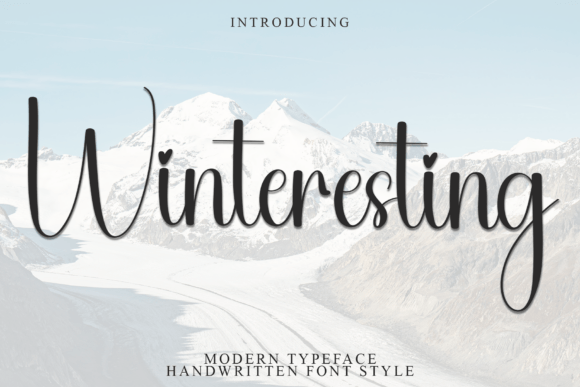 Winteresting: A Font for Elegant Storytelling