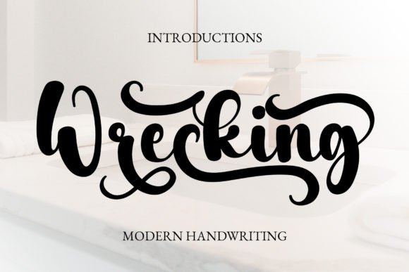 Wrecking: A Stylish Handwritten Font